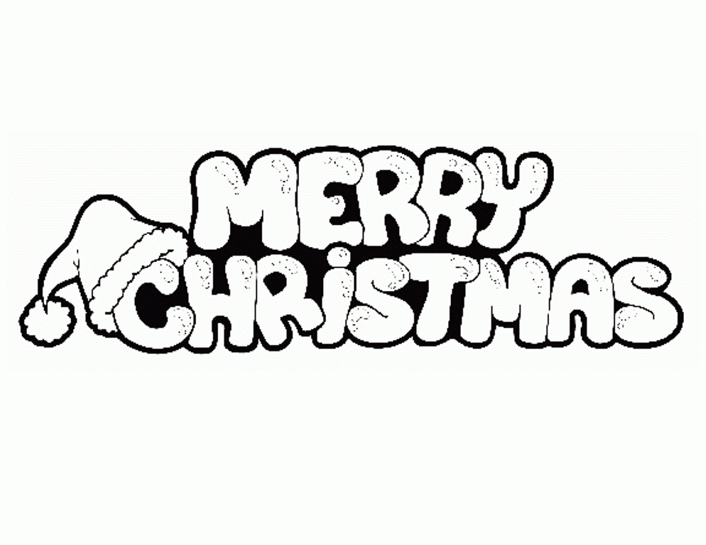 Merry Christmas Printables Coloring Home