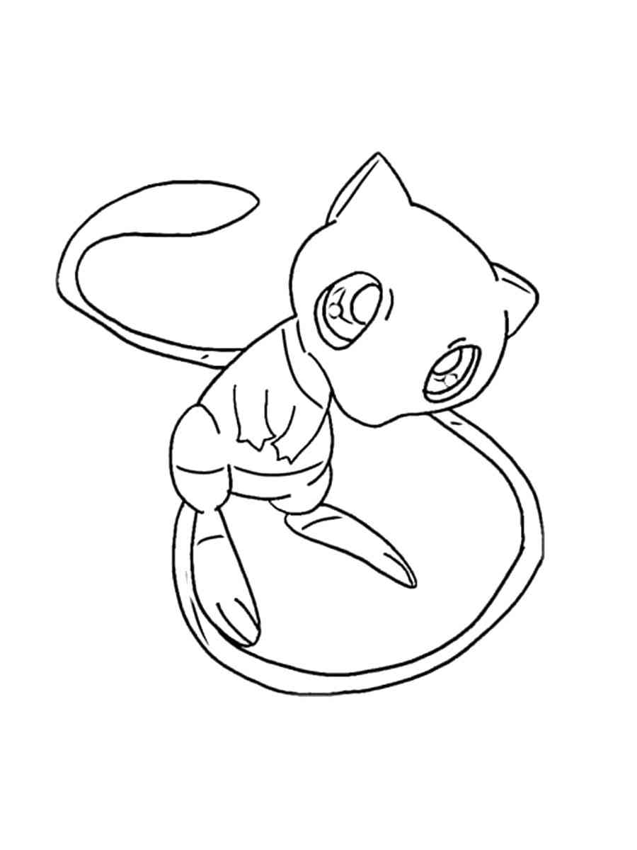 Mew Coloring Pages