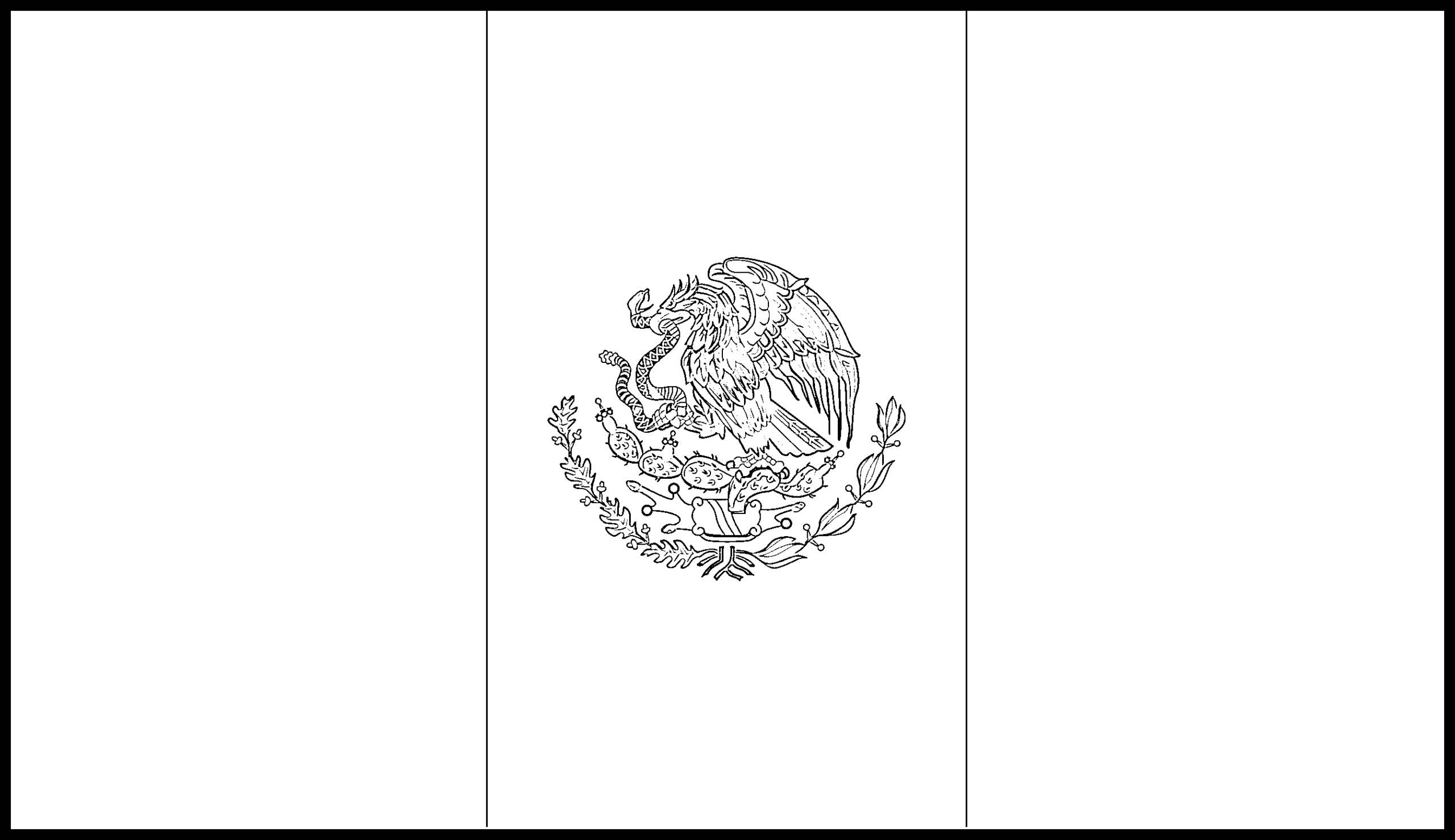 Mexico Flag Color Page