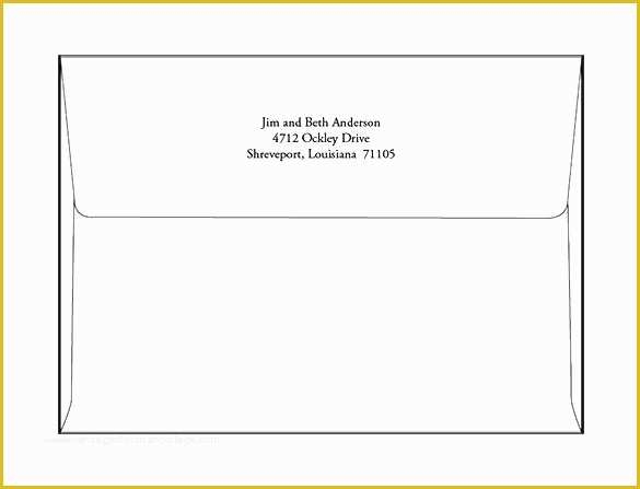 Microsoft Word Envelope Template Free Download Of Microsoft Word 