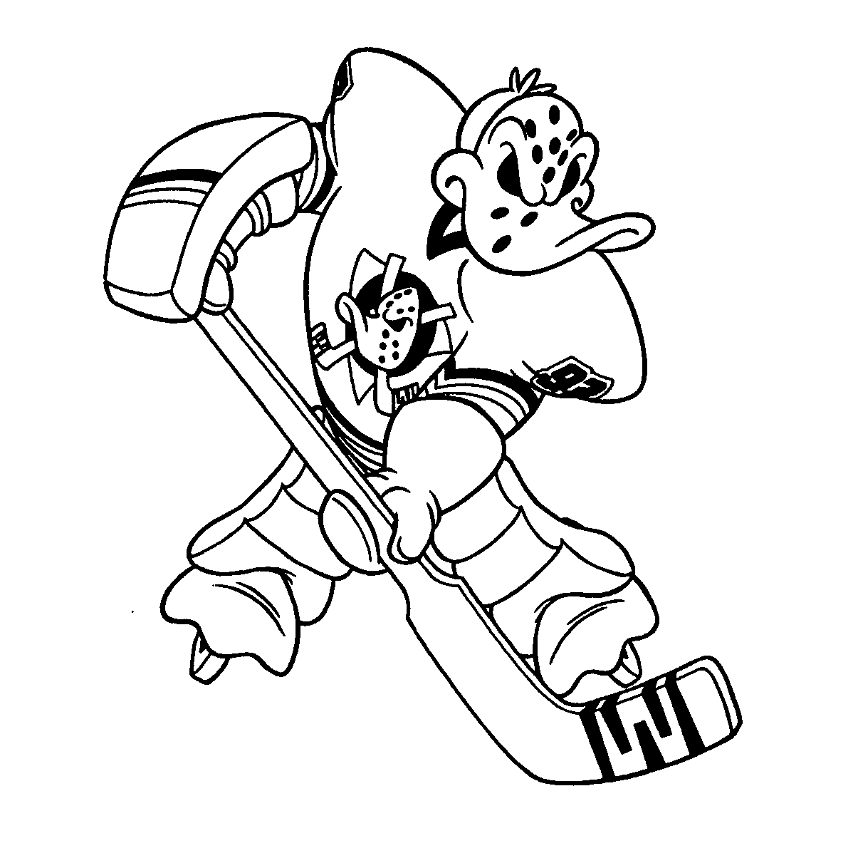 Mighty Ducks Coloring Pages Coloring Nation