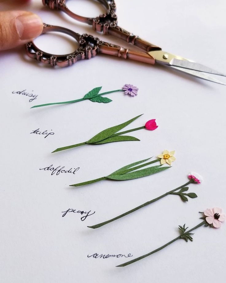 Mini Daffodil Paper Flower Template PDF With Video Tutorial DIY