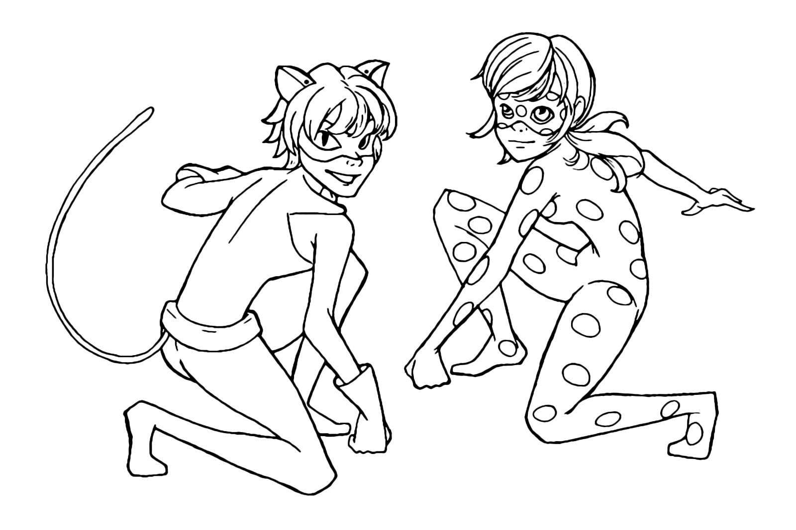 Miraculous Tales Of Ladybug Cat Noir Ladybug And Cat Noir Together