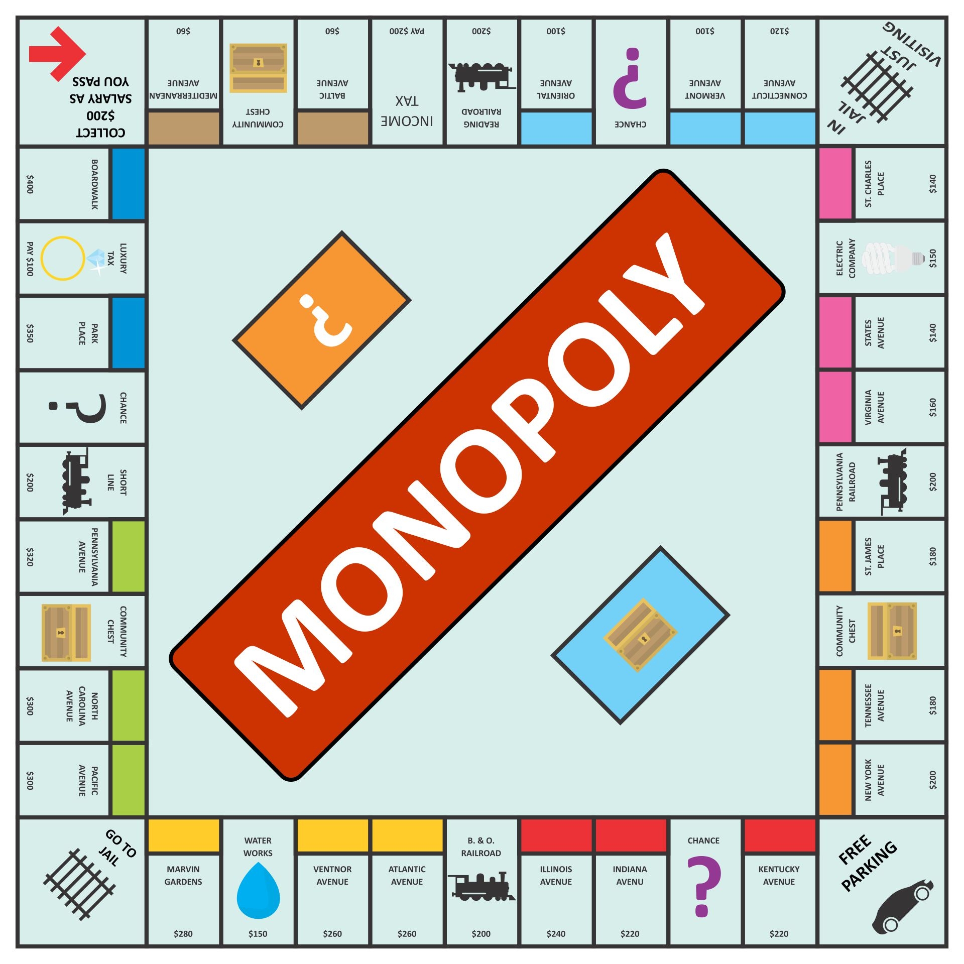 Monopoly Board Game 10 Free PDF Printables Printablee