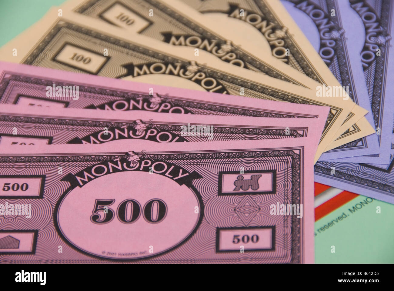 Monopoly Board Game Money Stock Photo Alamy