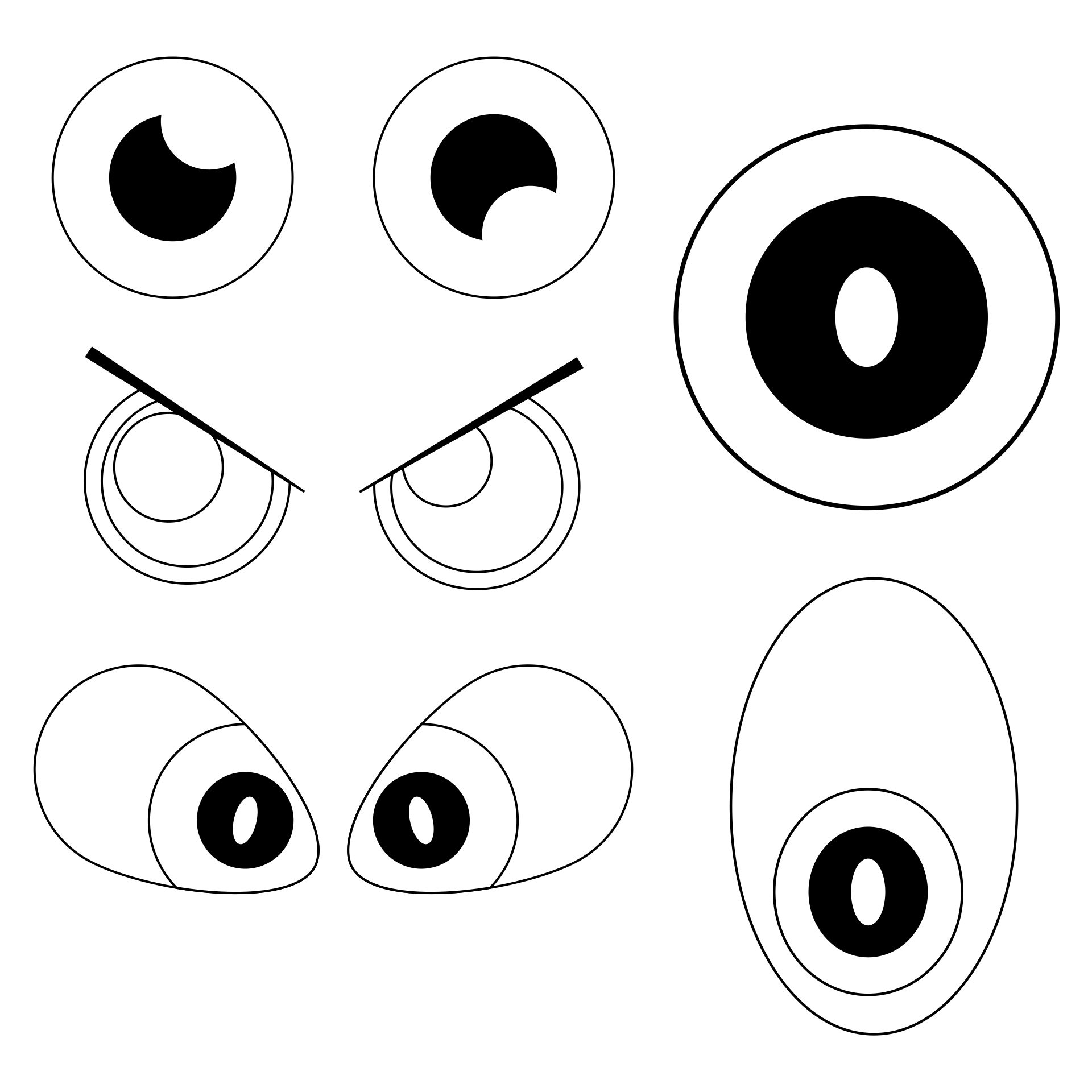 free printable monster eyes