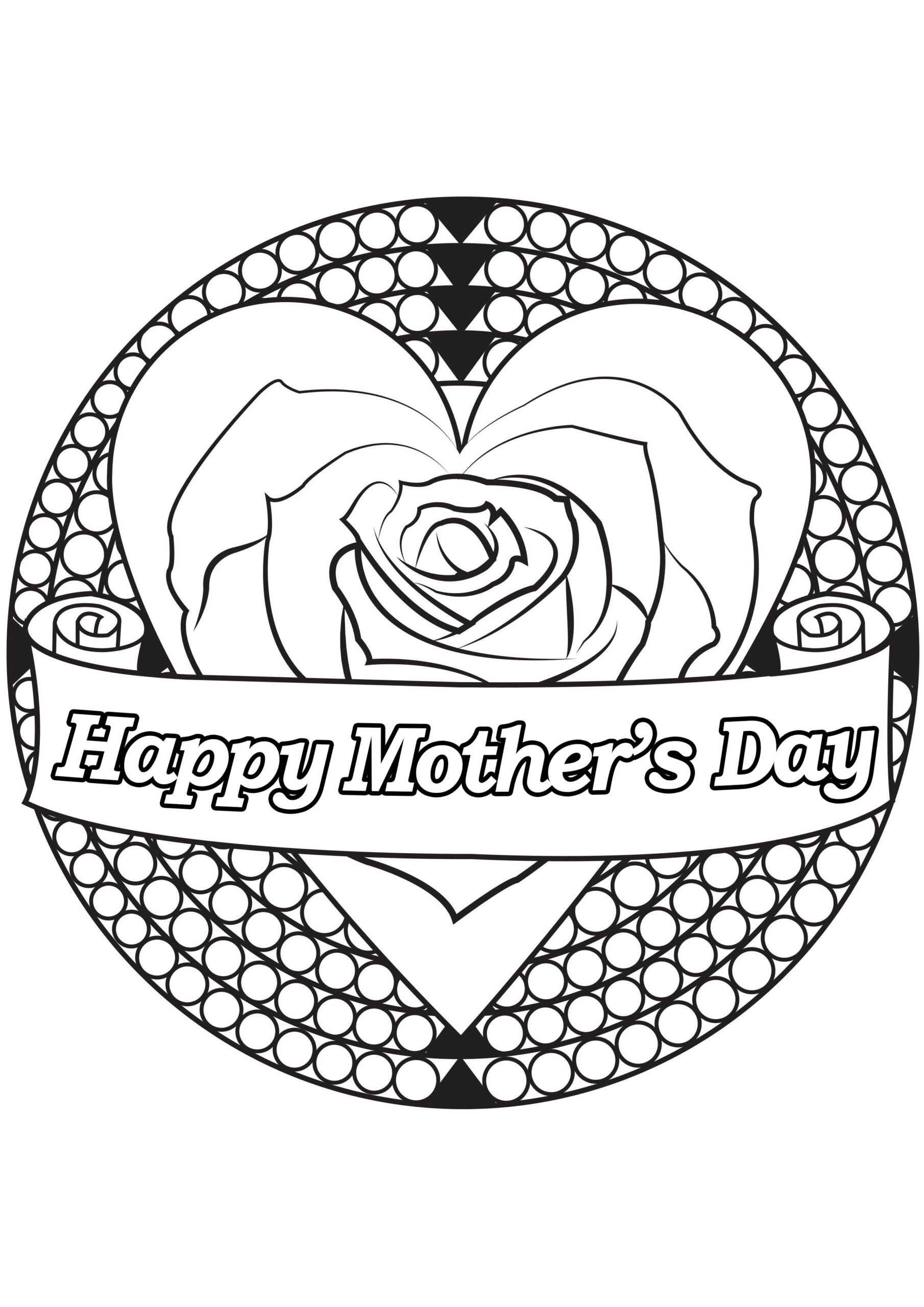 Mother S Day 3 Mother 39 s Day Adult Coloring Pages