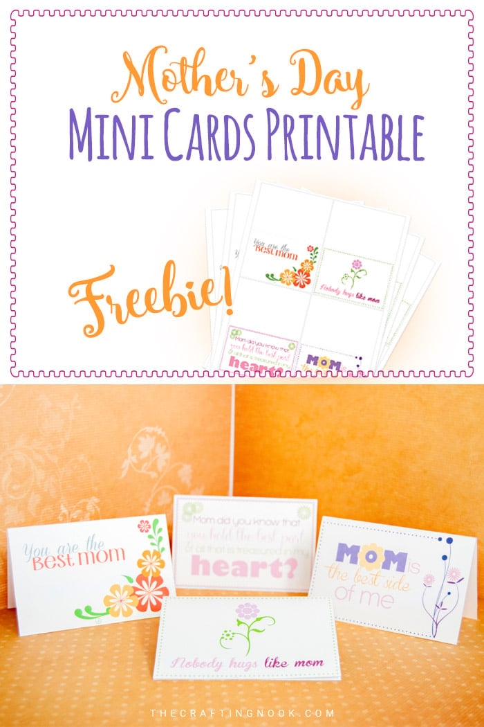 Mother s Day Mini Cards Printable Freebie The Crafting Nook
