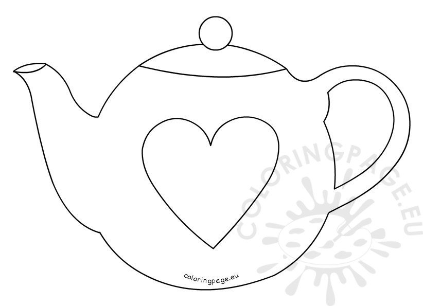teapot mothers day card printable template