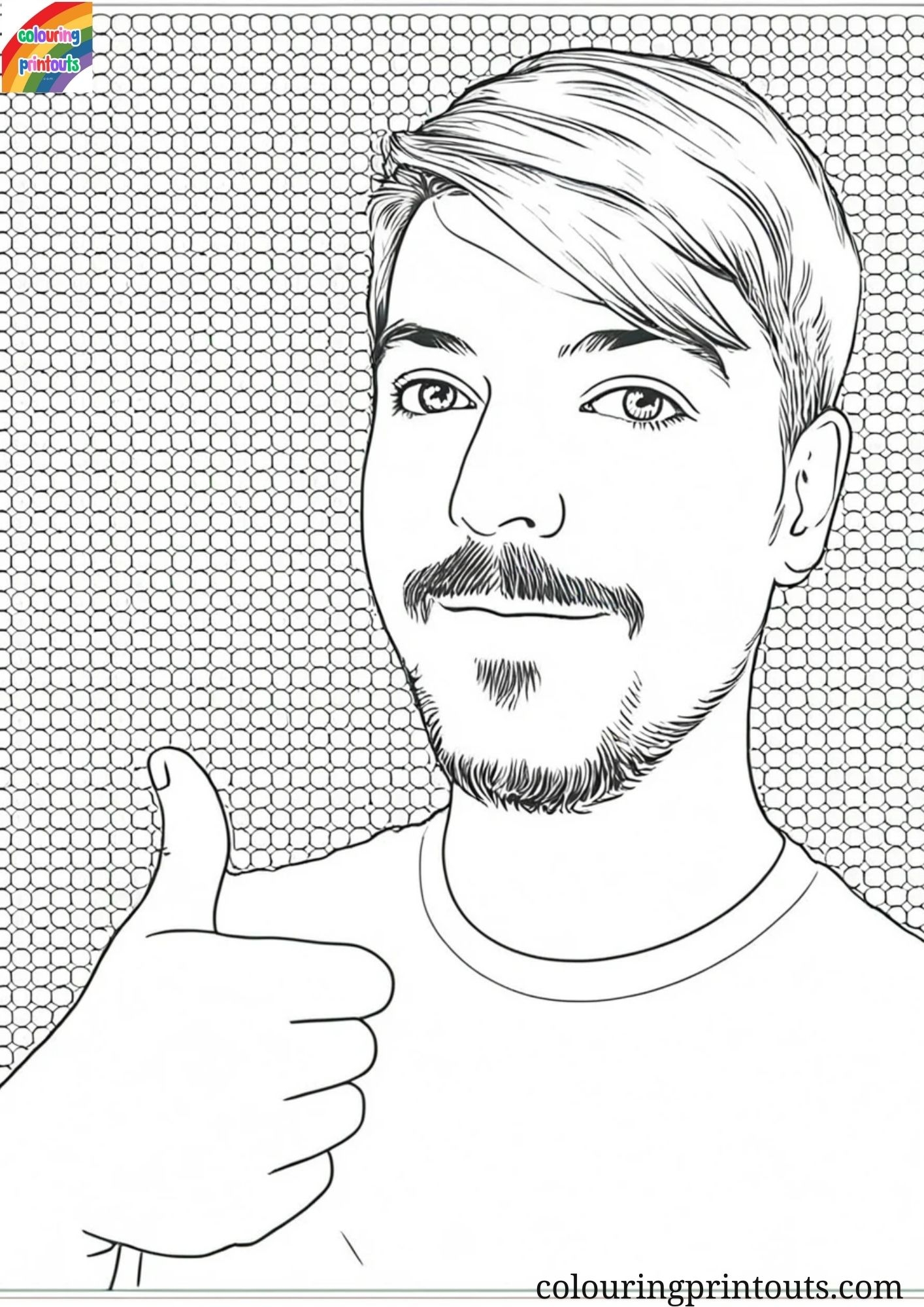 Mrbeast Coloring Pages