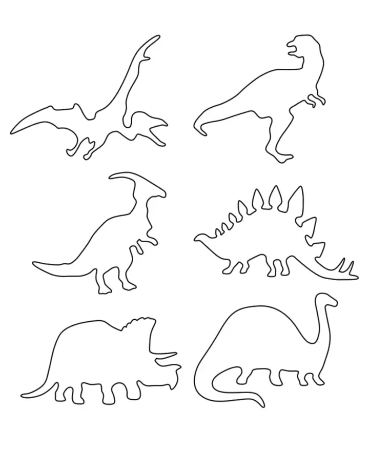 free printable dinosaur cutouts