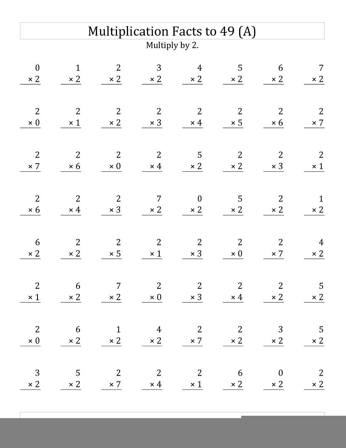 Multiplication Worksheets 4s Multiplication Worksheets