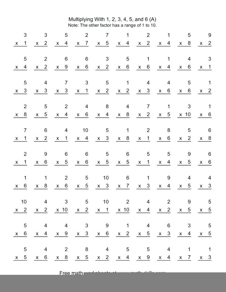 Multiplication Worksheets Printable Free 5th Multiplication Worksheets