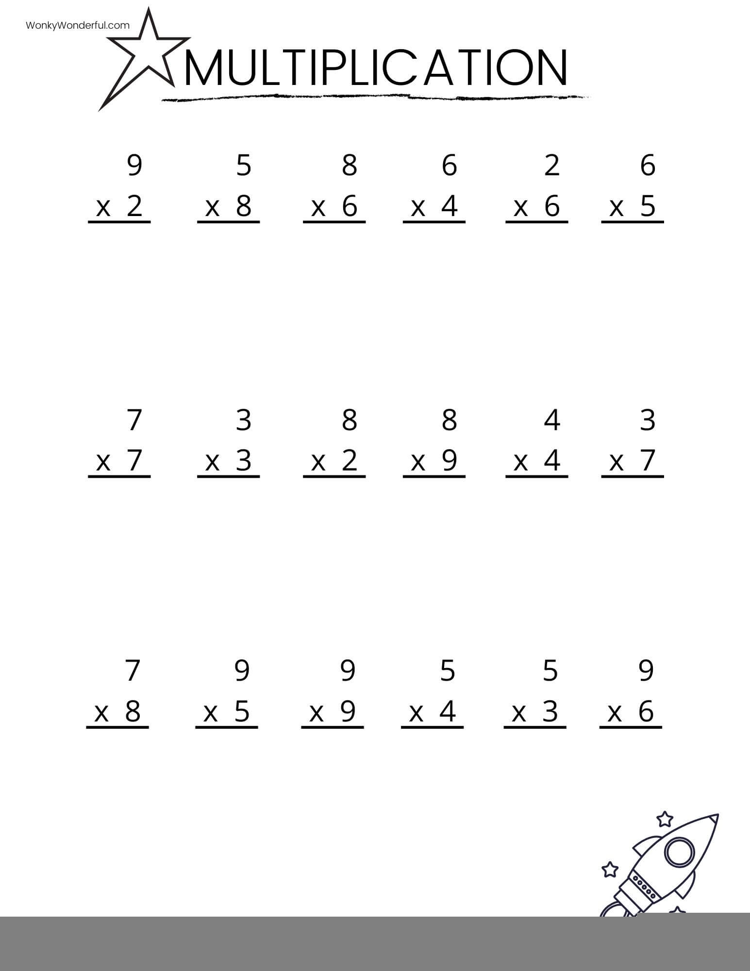 Multiplication Worksheets Printable Grade 5 Printable Worksheets