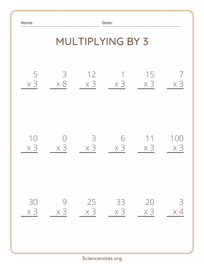 2 multiplication worksheets