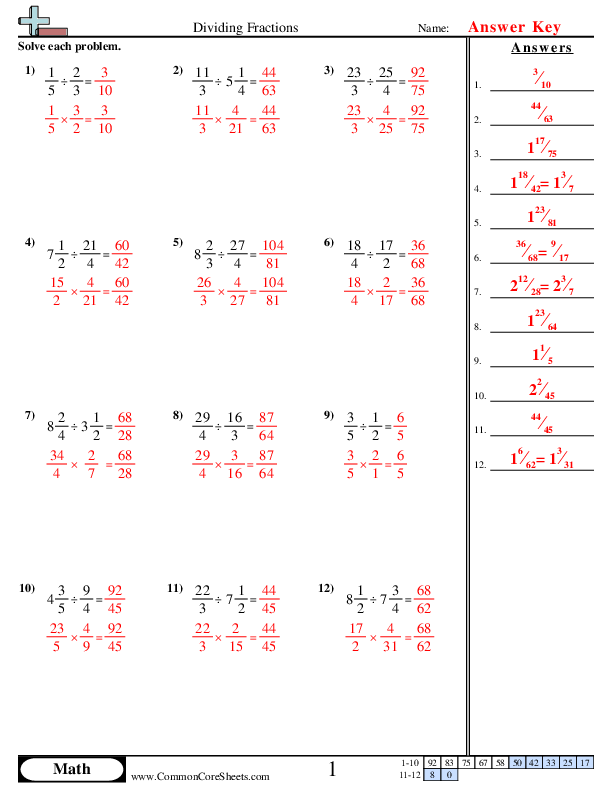 Multiplying Dividing Fractions Worksheets Worksheets Library