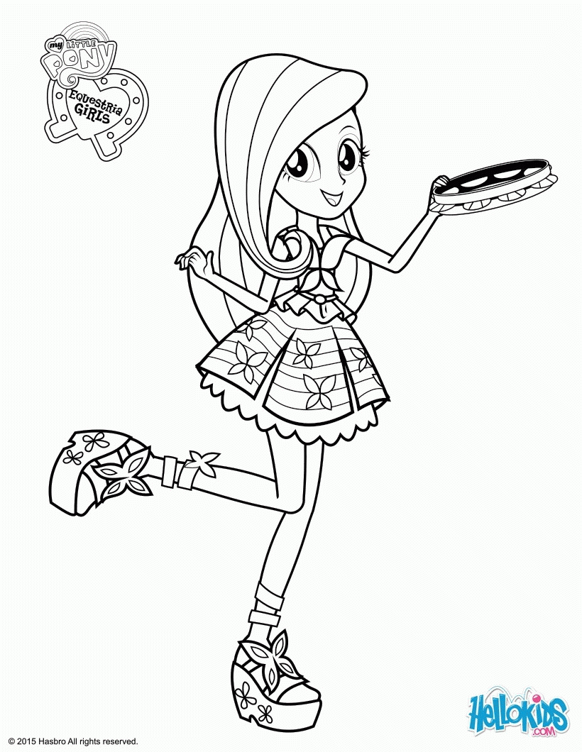 My Little Pony Human Coloring Pages Coloring Home
