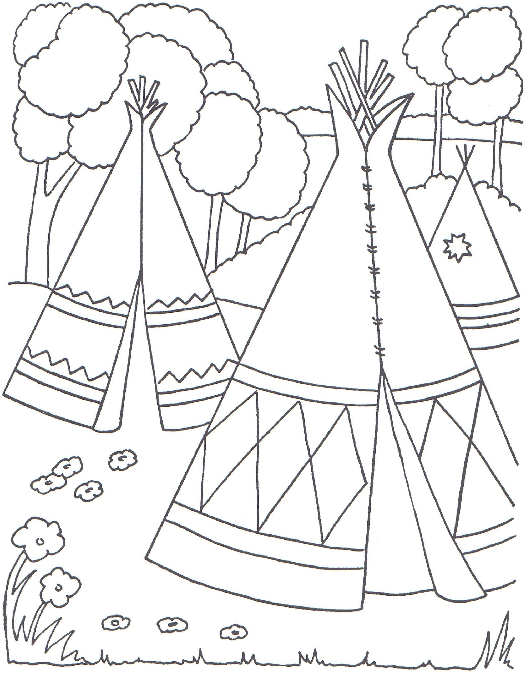 Native Coloring Pages