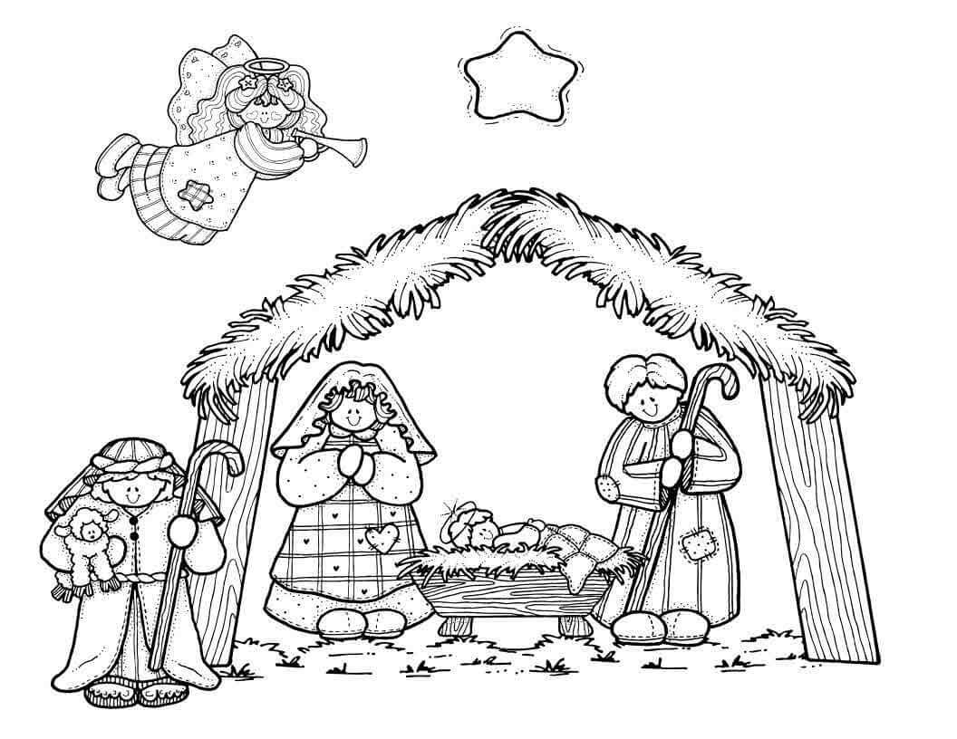 Nativity Coloring Pages Printable Coloring Pages FREE