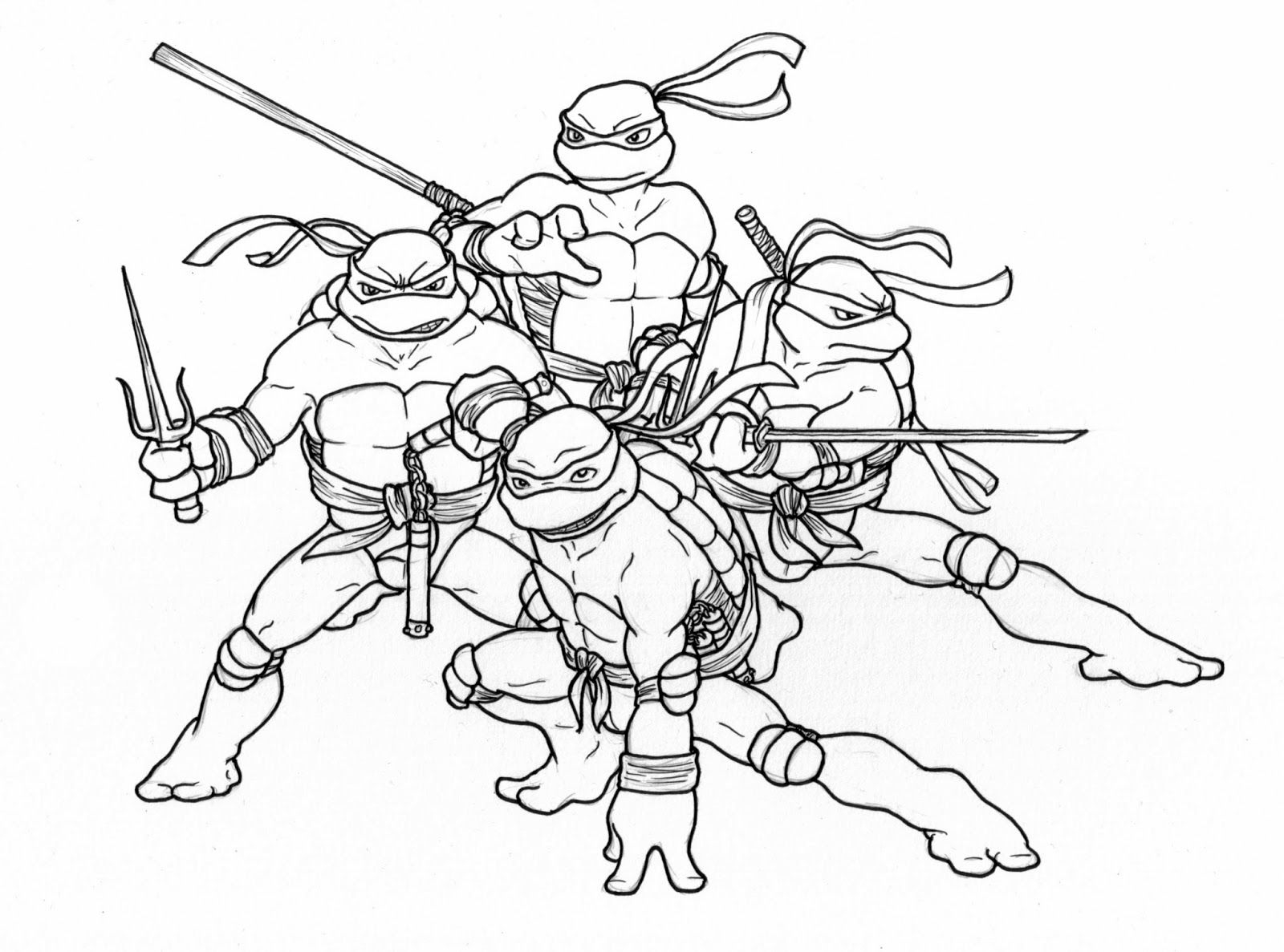 Ninja Turtles Coloring Pages Printable