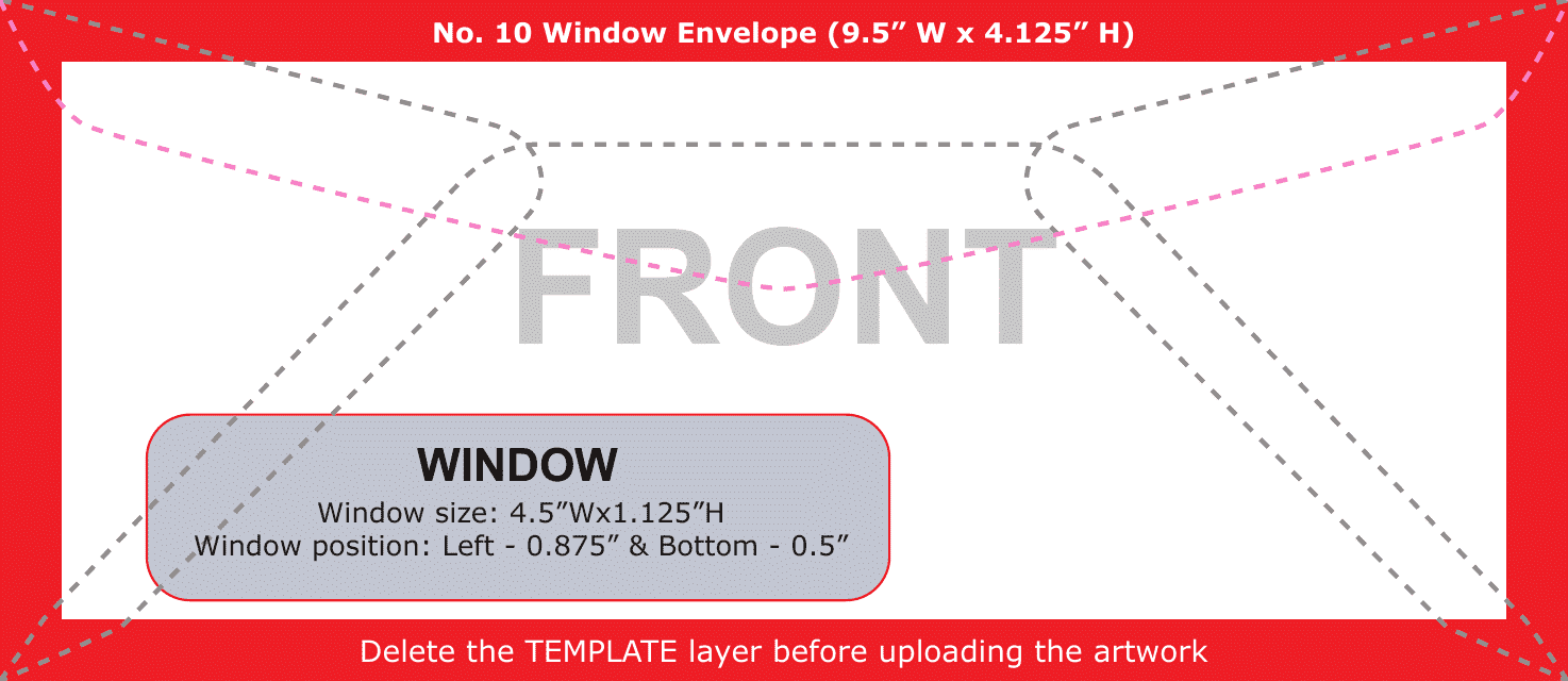 10 window envelope template word