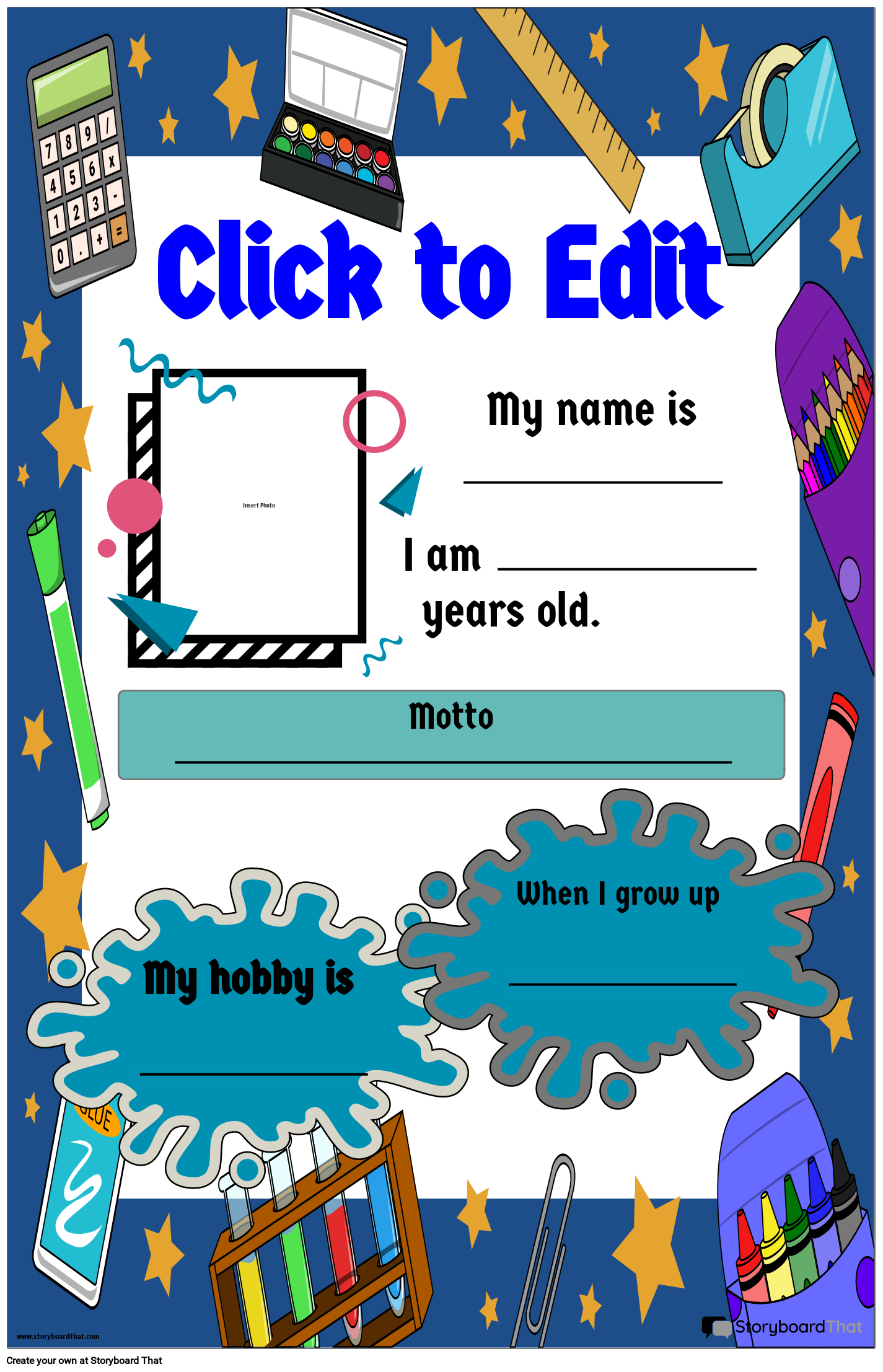 North Star Teacher Resources Fill Me In Student Superhero Pack 