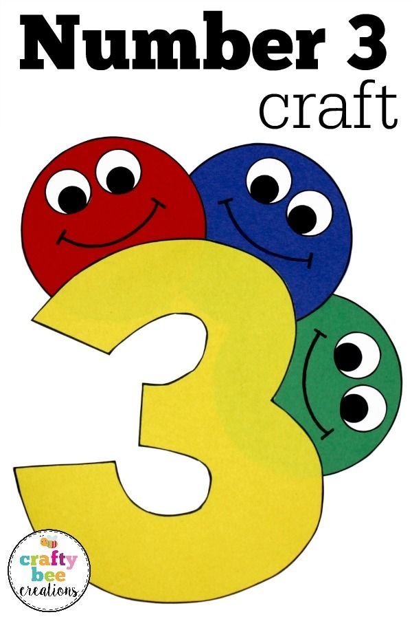 number crafts for preschoolers printable
