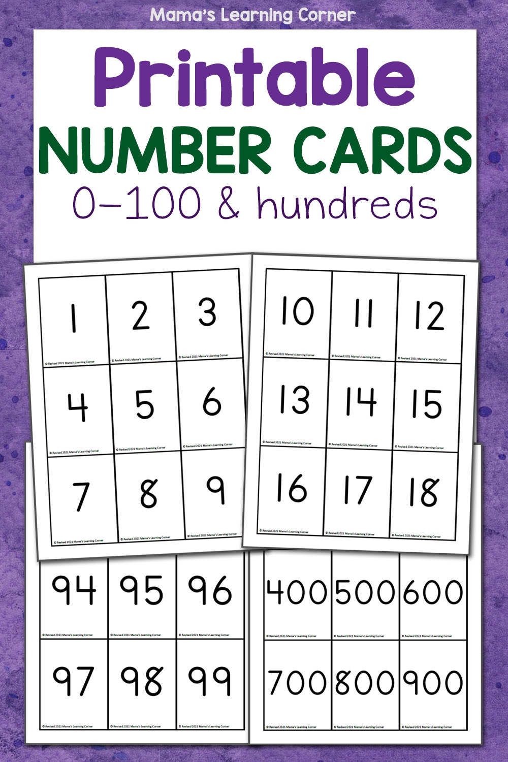 0-11 number cards printable