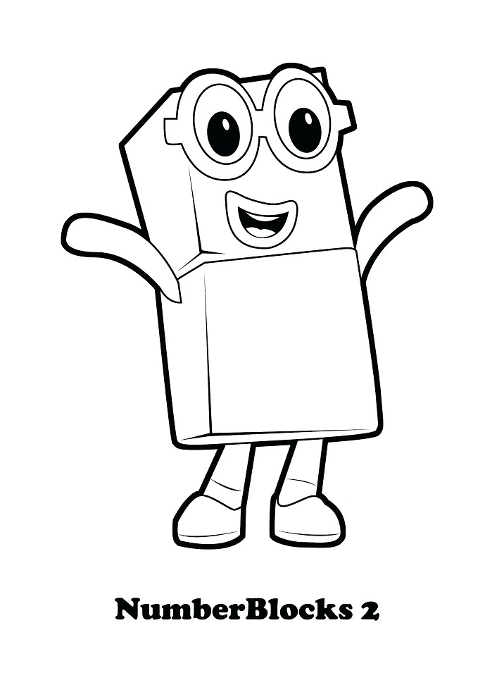 Numberblocks 1 Coloring Page Free Printable Coloring Pages For Kids