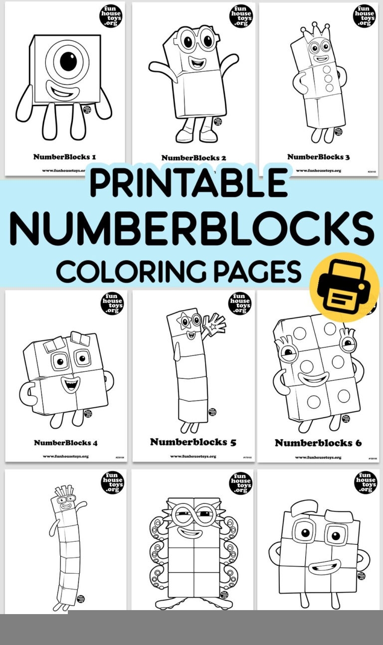 Numberblocks Color Pages