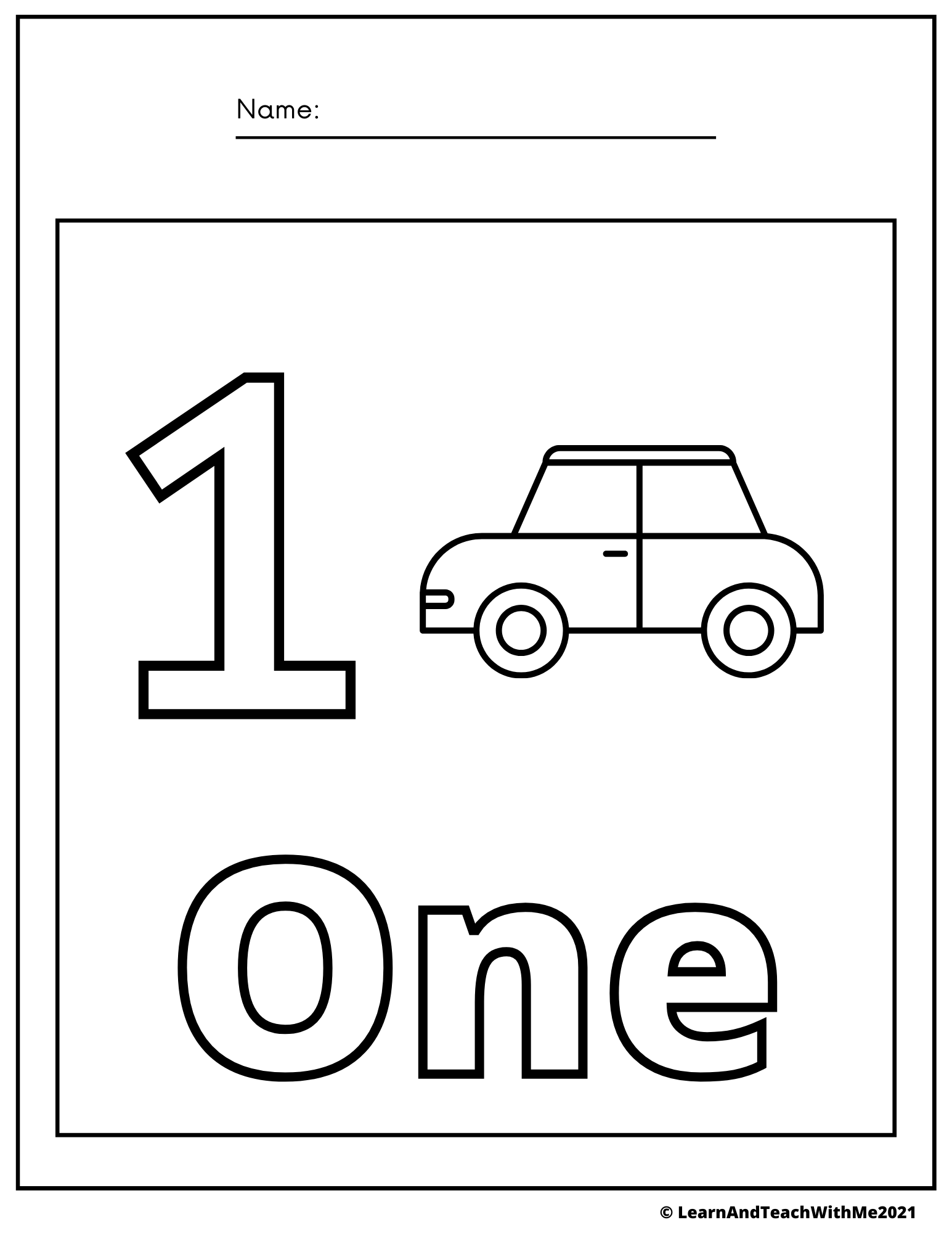 free coloring pages numbers