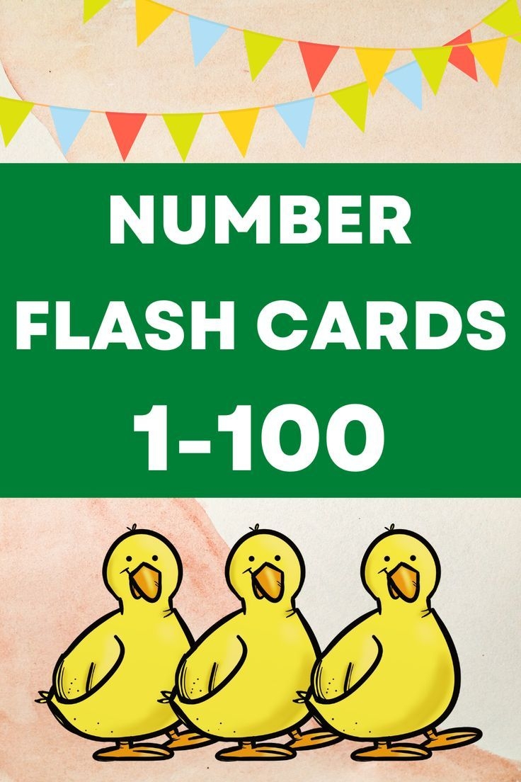 Numbers 1 100 Flash Cards Printable Flashcards Number Flashcards 