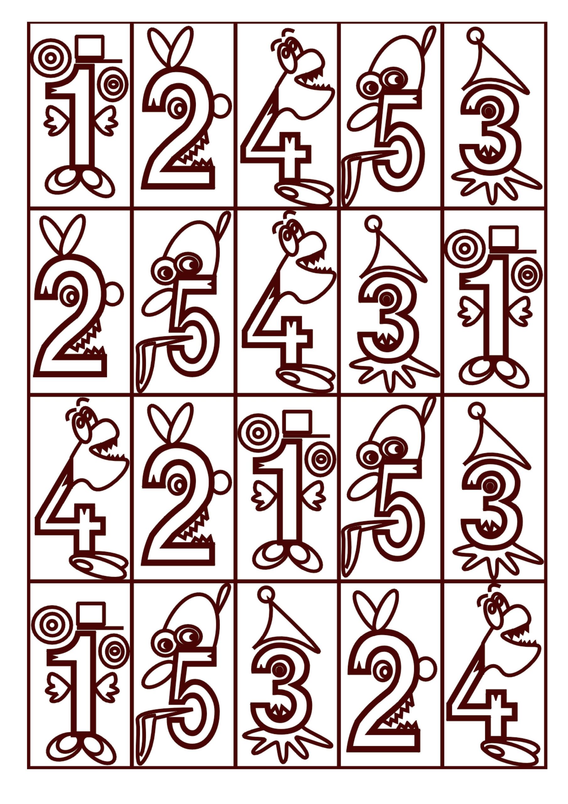 Numbers To Print For Free Number Coloring Pages