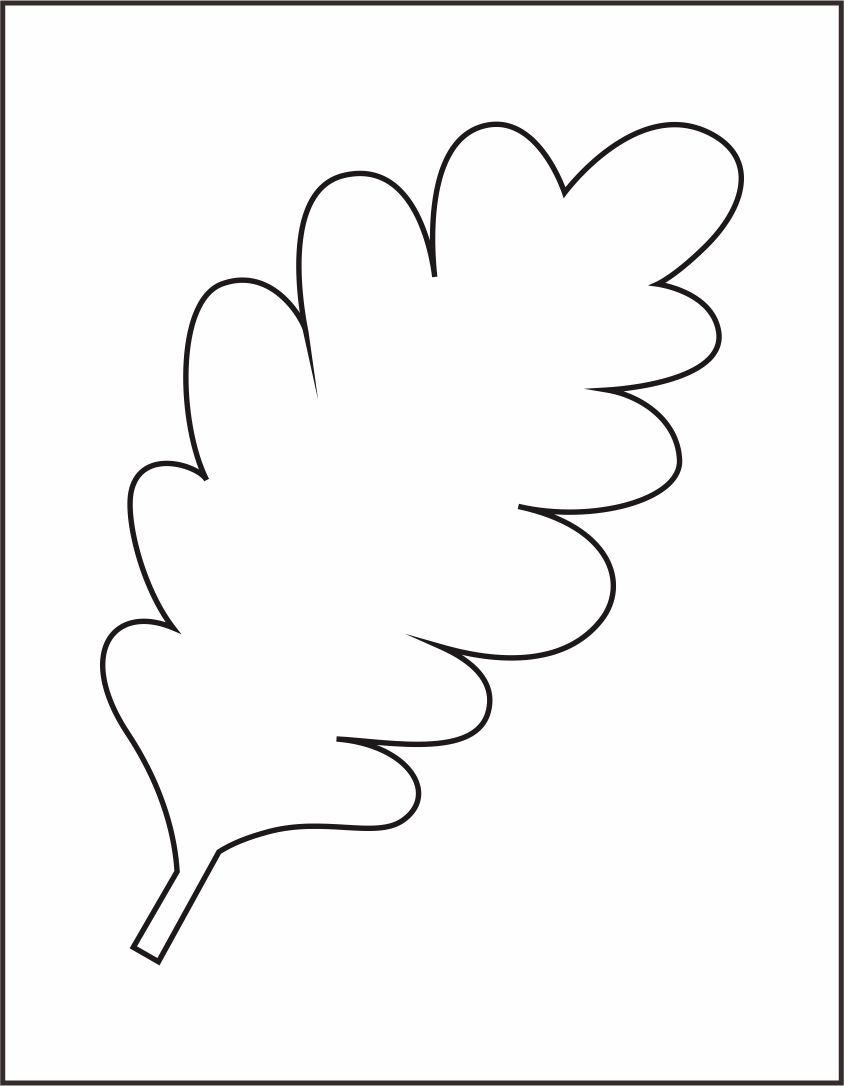 Oak Leaf Template 6 Free PDF Printables Printablee