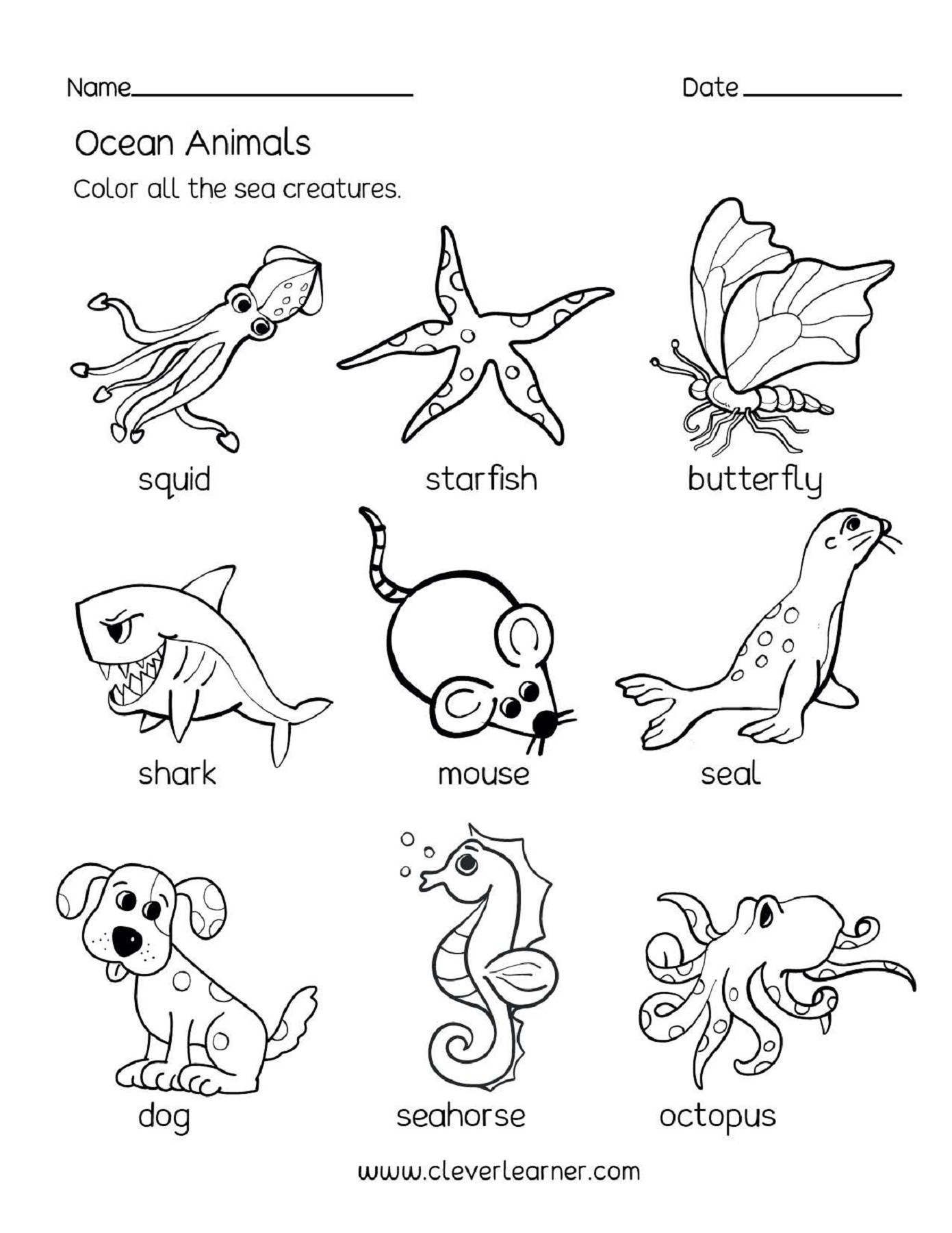 Ocean Line Tracing Work Sheet Worksheets Library