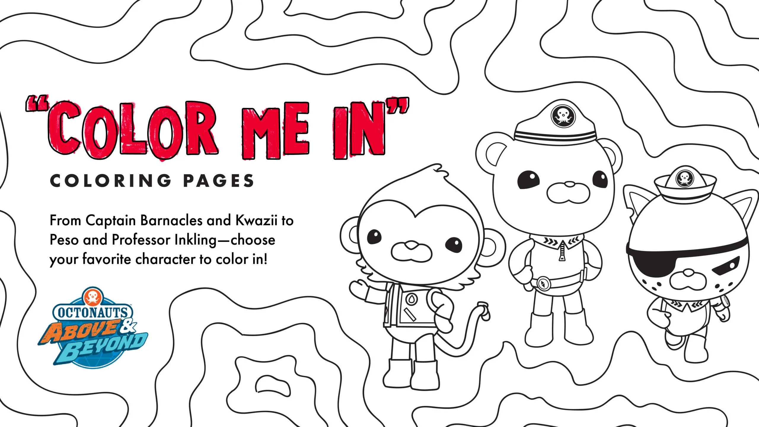 Octonauts Color Me In Pages SUN MAID