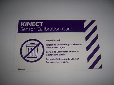 xbox kinect calibration card printable