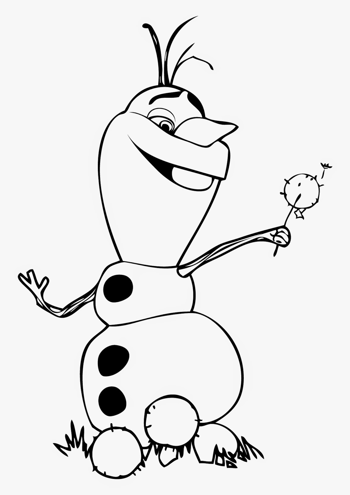 Olaf Coloring Page