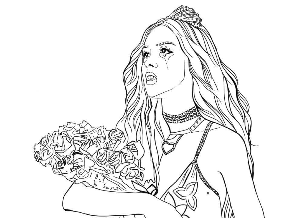 Olivia Rodrigo Coloring Page Sour Album Joy In Crafting Coloring Home