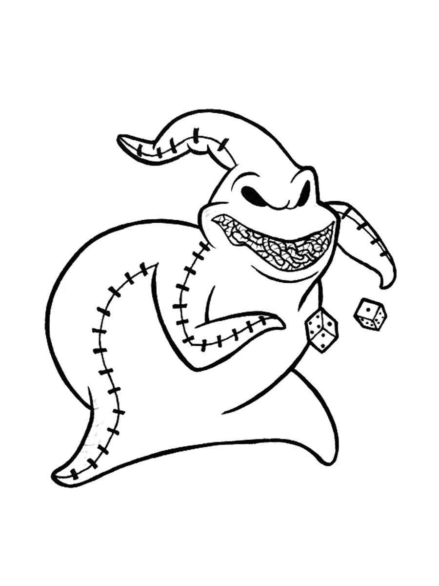 Oogie Boogie Coloring Page
