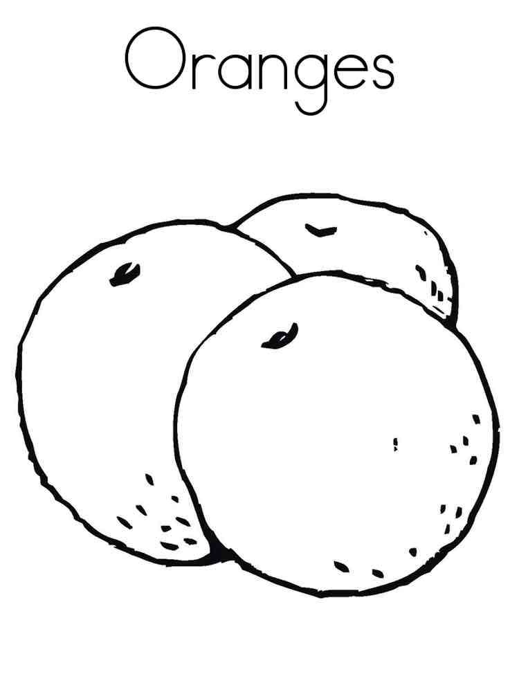 Orange Coloring Pages