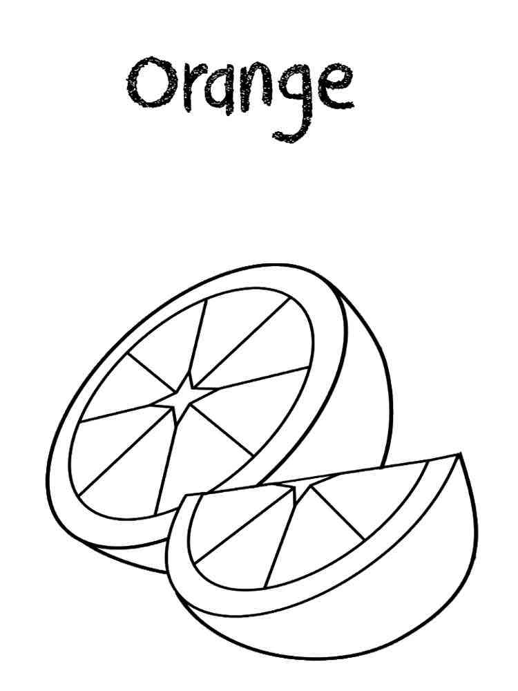 Orange Coloring Pages