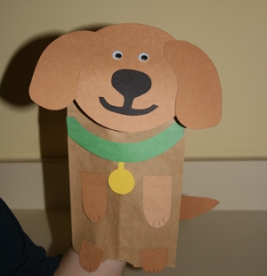 Paper Bag Dog Puppet Fun Family Crafts