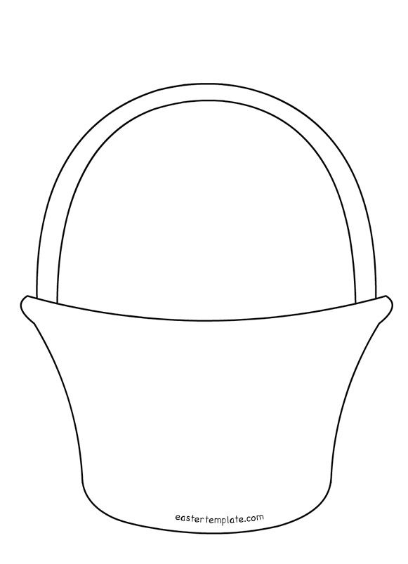 Paper Basket Template Printable Easter Template Easter Templates 