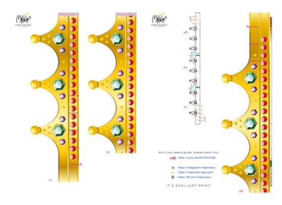 crown template cut out
