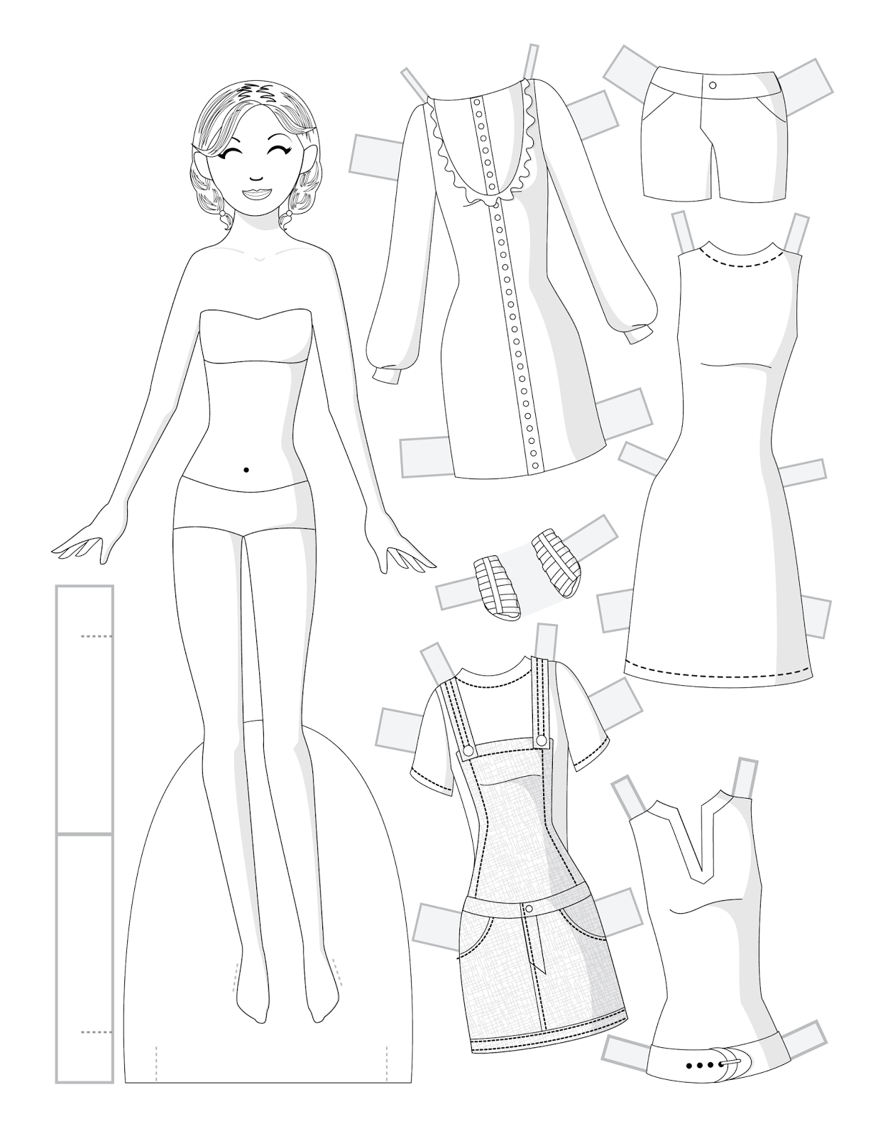 printable doll template