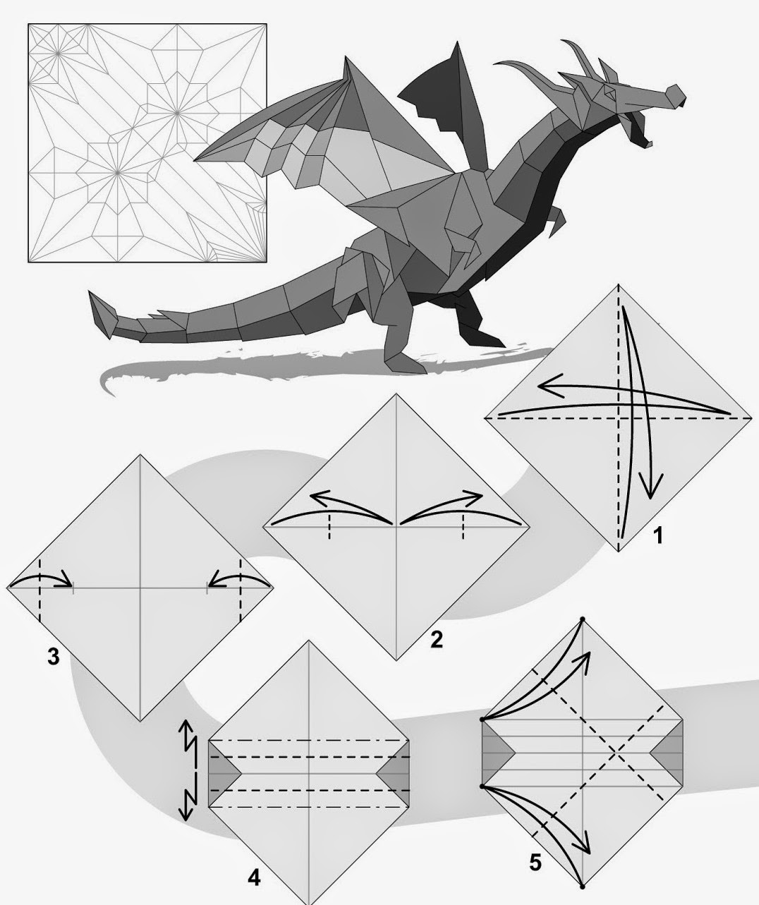 Paper Dragon Template