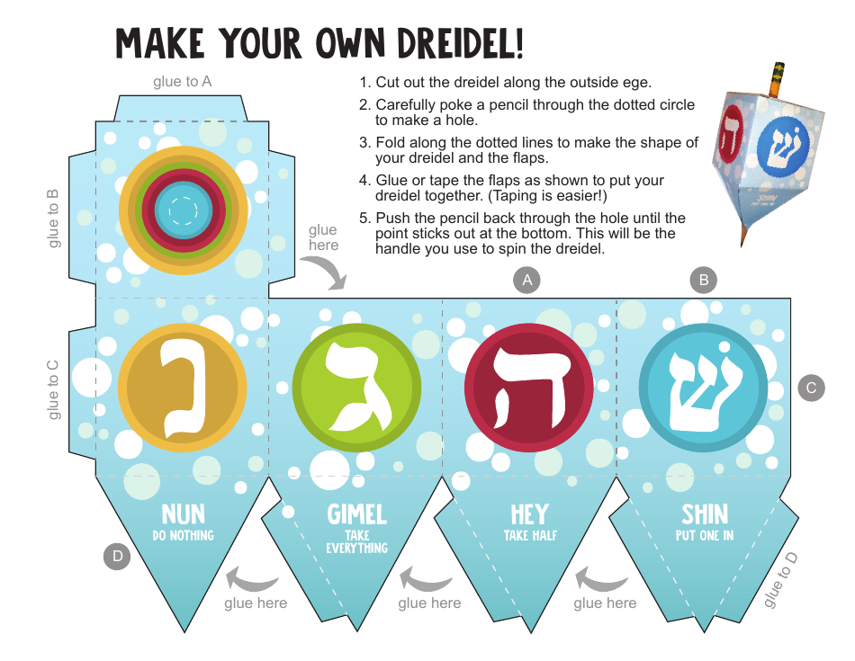 dreidel template pdf