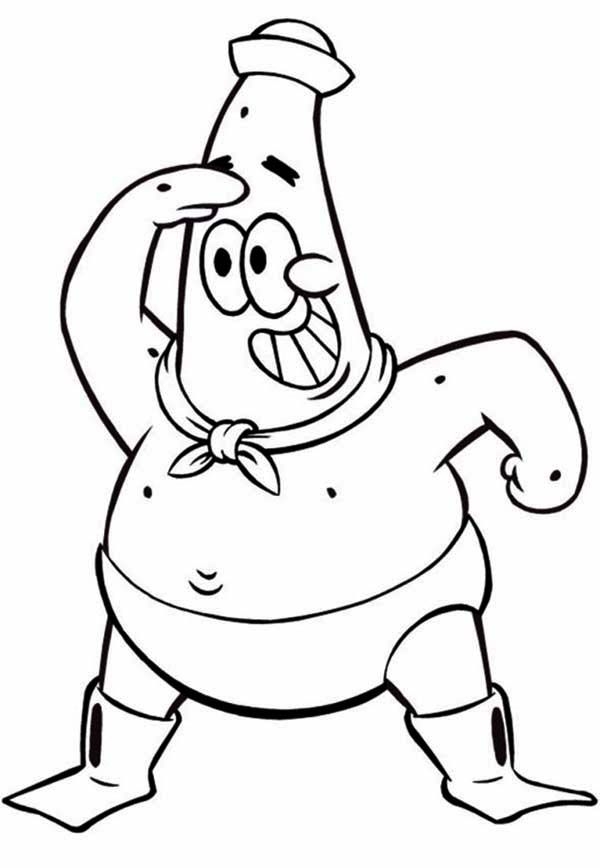 Patrick Starfish Coloring Pages