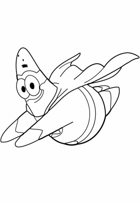 Patrick Starfish Coloring Pages Coloring Home